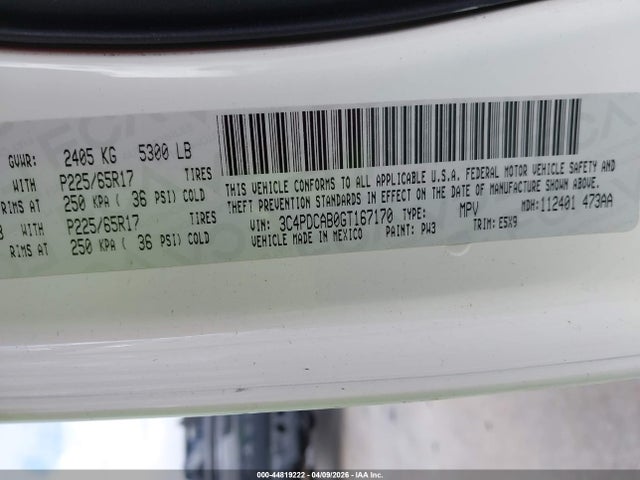 Dodge JOURNEY SE 2016 3C4PDCAB0GT167170 Image 9