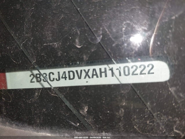 44819258 :رقم المزاد ، 2B3CJ4DVXAH110222 vin ، 2010 Dodge Challenger Se مزاد بيع