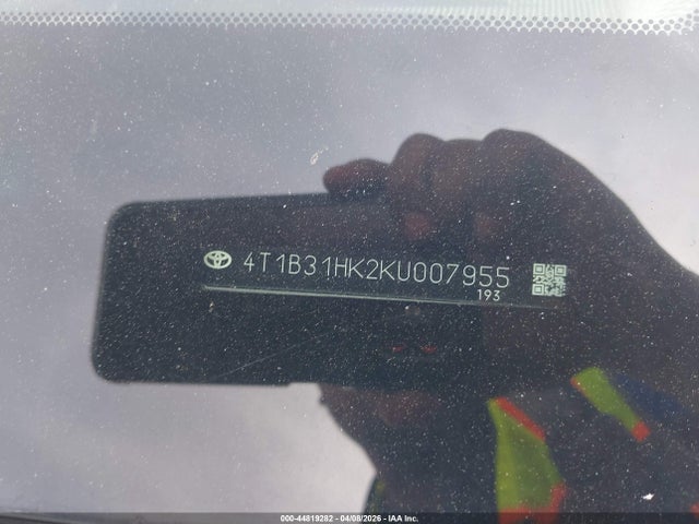 2019 TOYOTA CAMRY HYBRID 4T1B31HK2KU007955 Photo 8