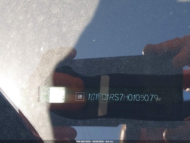 44819328 :رقم المزاد ، 1G1FD1RS7H0105079 vin ، 2017 Chevrolet Camaro 2lt مزاد بيع