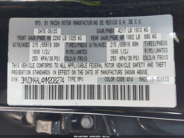 3MVDMAAL4MM208274 Mazda Cx-30 2.5 S