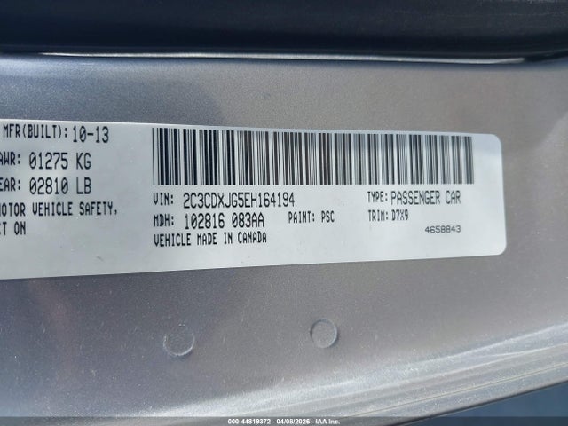 Aukcja sprzedaży 2014 Dodge Charger Sxt, vin: 2C3CDXJG5EH164194, numer aukcji: 44819372