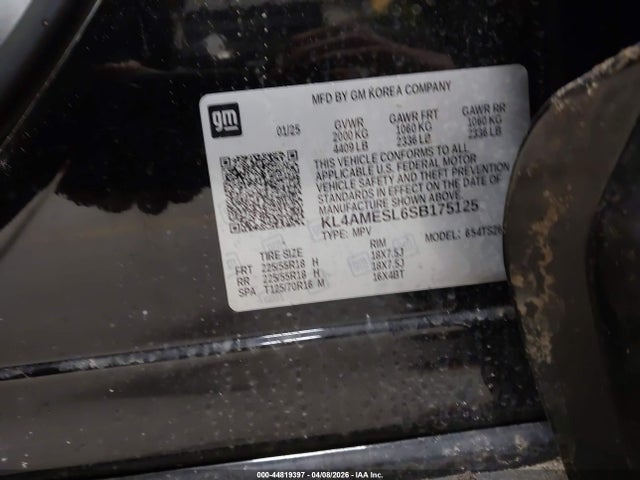 Продаж на аукціоні авто 2025 Buick Encore Gx Sport Touring Awd, vin: KL4AMESL6SB175125, номер лоту: 44819397