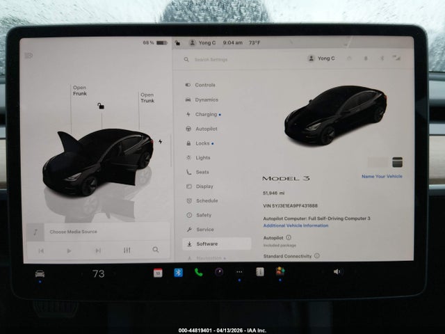 Продажа на аукционе авто 2023 Tesla Model 3 Rear-wheel Drive, vin: 5YJ3E1EA9PF431888, номер лота: 44819401