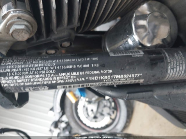 2021 Harley-davidson Flhx მანქანა იყიდება აუქციონზე, vin: 1HD1KBC17MB624577, აუქციონის ნომერი: 44819457