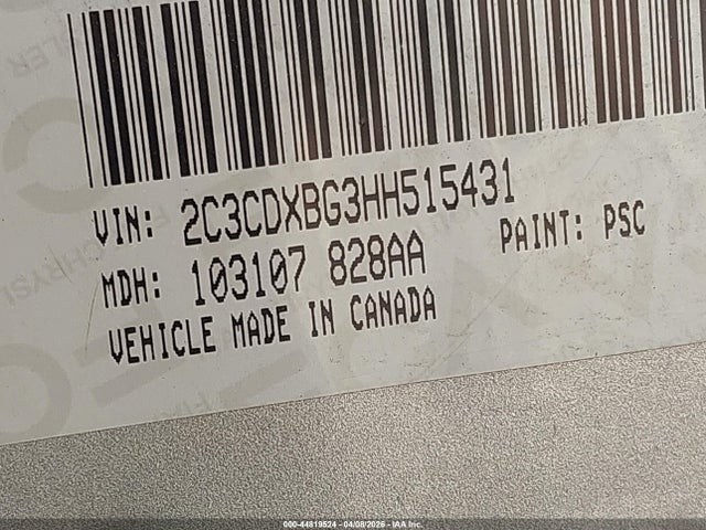 Aukcja sprzedaży 2017 Dodge Charger Se Rwd, vin: 2C3CDXBG3HH515431, numer aukcji: 44819524