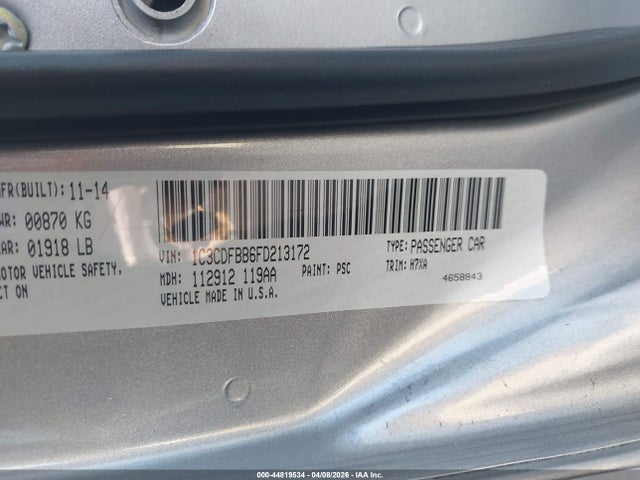 1C3CDFBB6FD213172 Dodge DART SXT