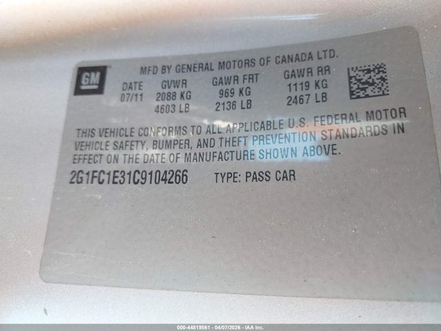 2012 CHEVROLET CAMARO 2G1FC1E31C9104266 Photo 8