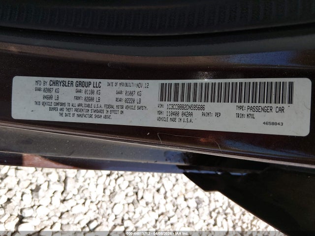 Продаж на аукціоні авто 2013 Chrysler 200 Touring, vin: 1C3CCBBB2DN595686, номер лоту: 44819712