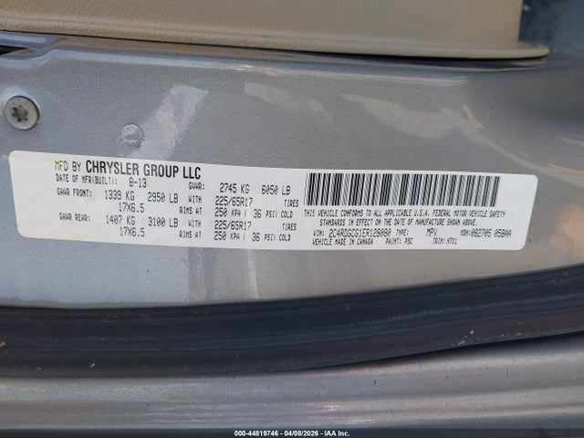 2C4RDGCG1ER128080 Dodge Grand Caravan Sxt