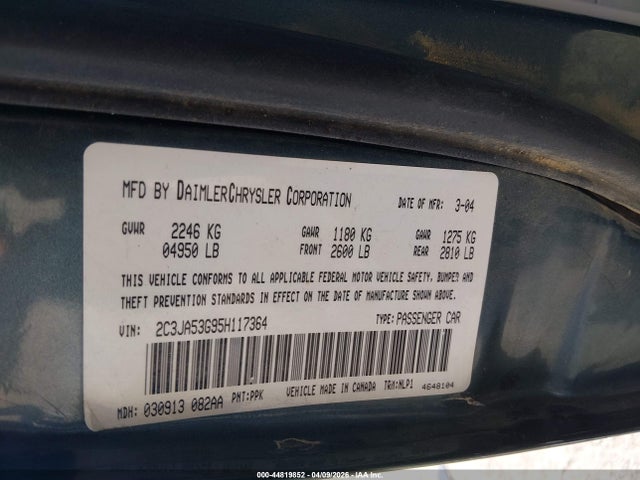 Aukcja sprzedaży 2005 Chrysler 300 Touring, vin: 2C3JA53G95H117364, numer aukcji: 44819852