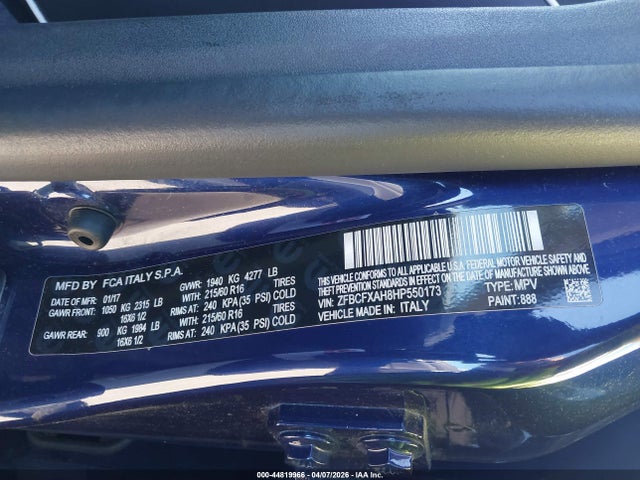 2017 FIAT 500X ZFBCFXAH8HP550173 Photo 8