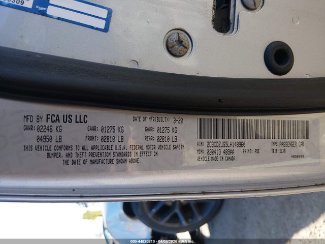 2020 DODGE CHALLENGER 2C3CDZJG5LH148960 Photo 8