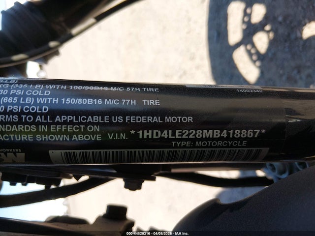 1HD4LE228MB418867 Harley-Davidson Xl883 N