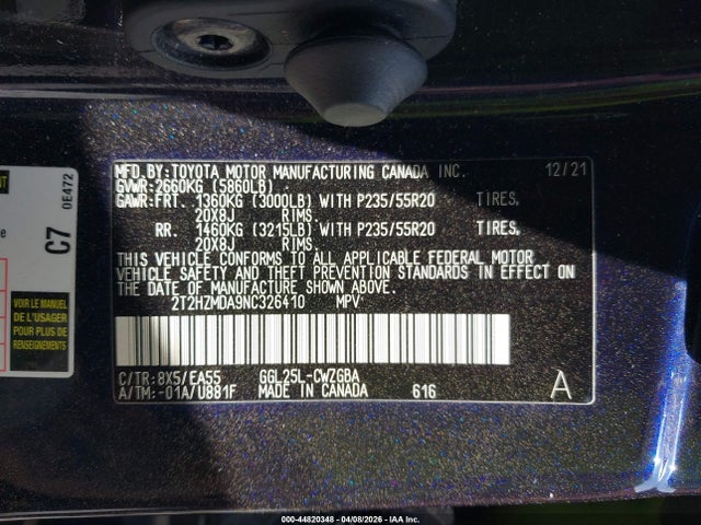 Продажа на аукционе авто 2022 Lexus Rx 350, vin: 2T2HZMDA9NC326410, номер лота: 44820348