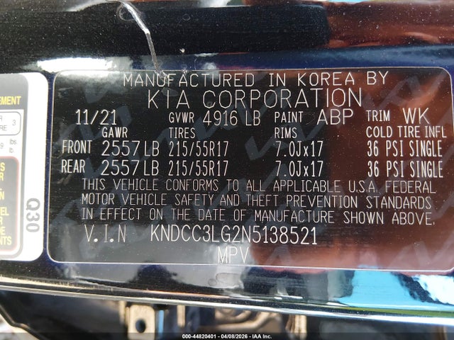 KIA Niro Ev Ex 2022 KNDCC3LG2N5138521 Image 9
