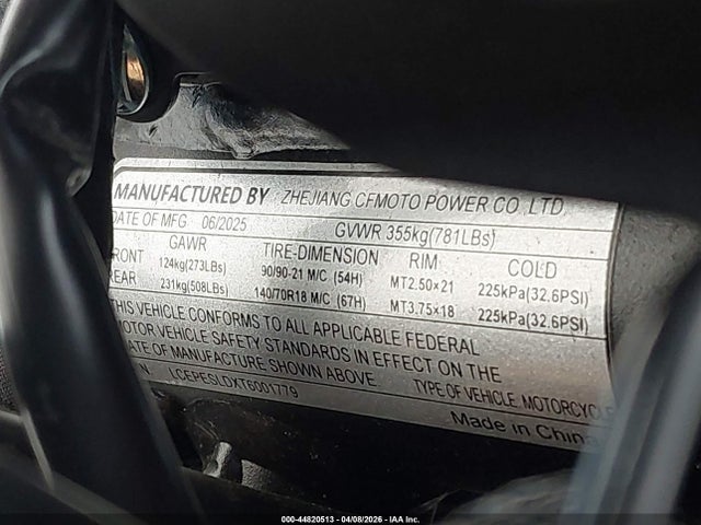 Cf Moto Ibex 450 2026 LCEPESLDXT6001779 Image 10