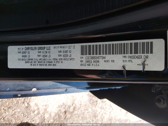 Aukcja sprzedaży 2013 Chrysler 200 Touring, vin: 1C3CCBBB5DN577344, numer aukcji: 44820702