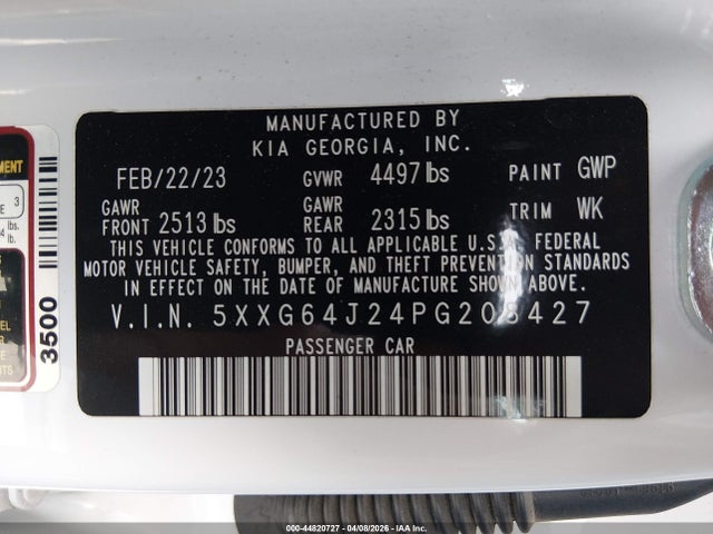 KIA K5 Gt-line 2023 5XXG64J24PG208427 Image 9