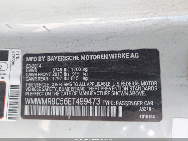 Mini Convertible John Cooper Works 2014 WMWMR9C56ET499473 Image 9