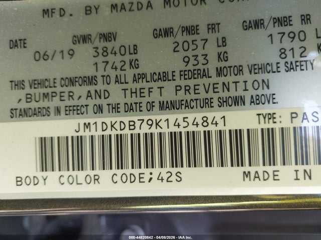 2019 MAZDA CX-3 JM1DKDB79K1454841 Photo 8