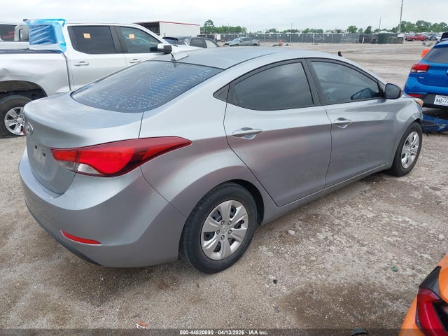 2016 Hyundai Elantra Se მანქანა იყიდება აუქციონზე, vin: 5NPDH4AE6GH777257, აუქციონის ნომერი: 44820890