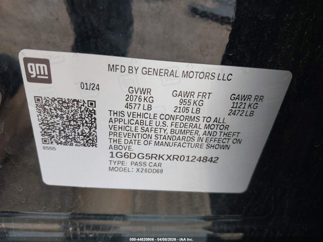 Продаж на аукціоні авто 2024 Cadillac Ct4 Sport, vin: 1G6DG5RKXR0124842, номер лоту: 44820906