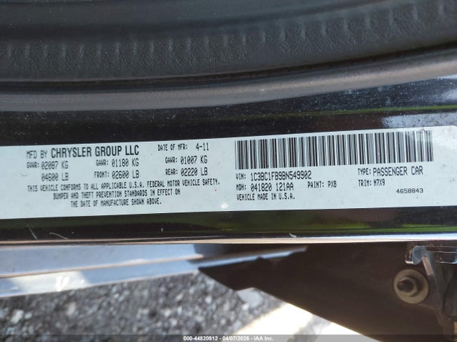 2011 CHRYSLER 200 1C3BC1FB9BN549902 Photo 8