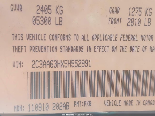 2005 CHRYSLER 300C 2C3AA63HX5H552991 Photo 8