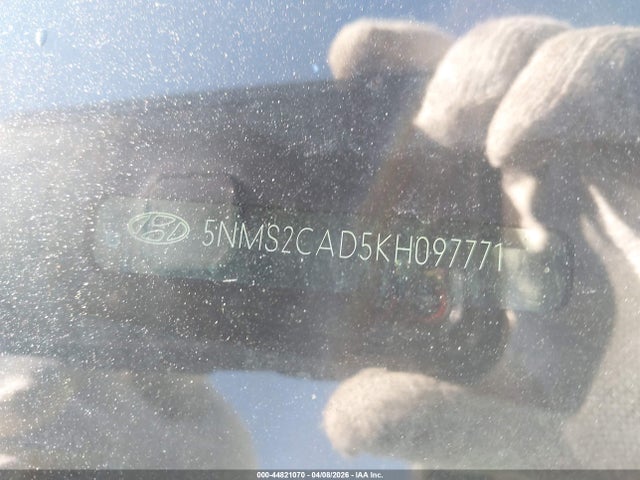 Aukcja sprzedaży 2019 Hyundai Santa Fe Se, vin: 5NMS2CAD5KH097771, numer aukcji: 44821070