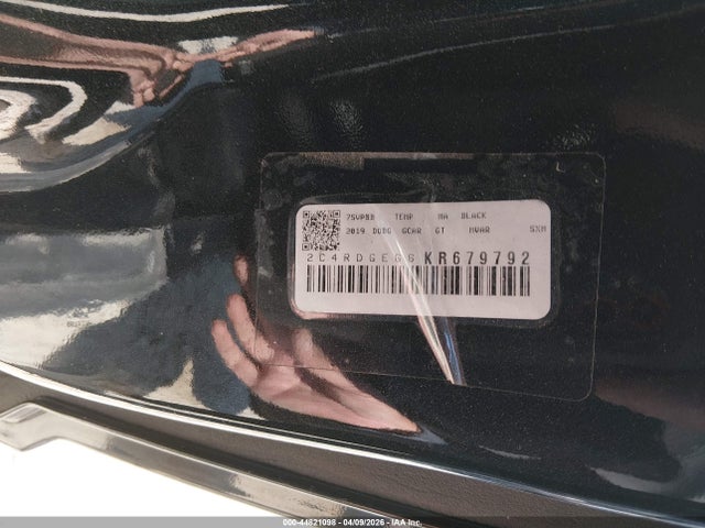 Продажа на аукционе авто 2019 Dodge Grand Caravan Gt, vin: 2C4RDGEG6KR679792, номер лота: 44821098