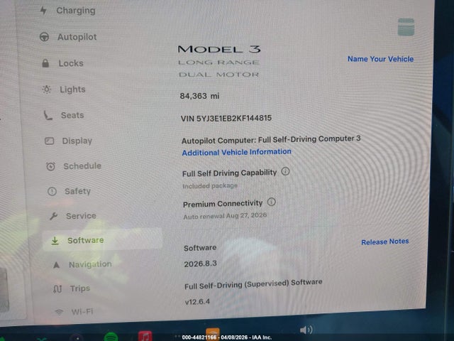 Продаж на аукціоні авто 2019 Tesla Model 3 Long Range/performance, vin: 5YJ3E1EB2KF144815, номер лоту: 44821166