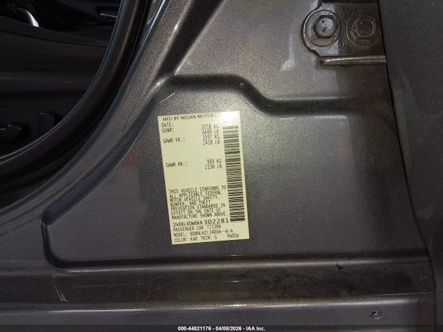 44821176 :رقم المزاد ، 1N4BL4DW6KN302281 vin ، 2019 Nissan Altima 2.5 Sv مزاد بيع