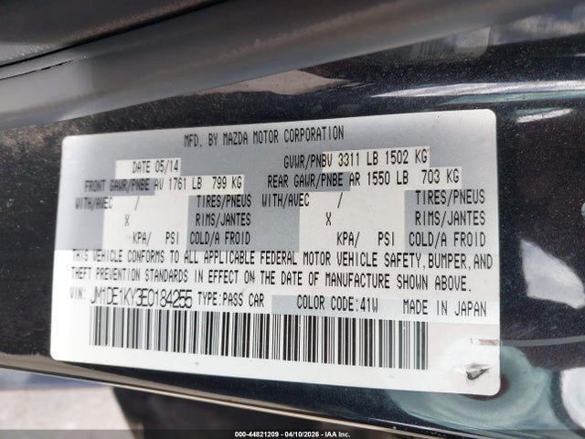 Продажа на аукционе авто 2014 Mazda Mazda2 Sport, vin: JM1DE1KY3E0184255, номер лота: 44821209