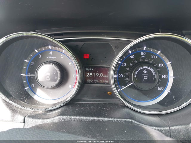 2013 Hyundai Sonata Gls მანქანა იყიდება აუქციონზე, vin: 5NPEB4AC0DH754458, აუქციონის ნომერი: 44821268