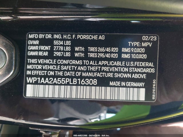 Porsche Macan T 2023 WP1AA2A55PLB16308 Image 9