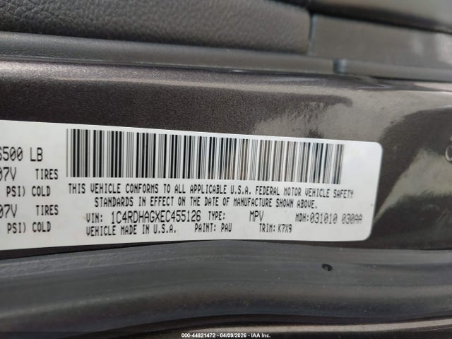2014 DODGE DURANGO 1C4RDHAGXEC455126 Photo 8