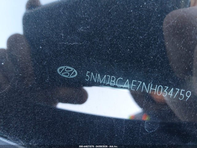 44821576 :رقم المزاد ، 5NMJBCAE7NH034759 vin ، 2022 Hyundai Tucson Sel مزاد بيع