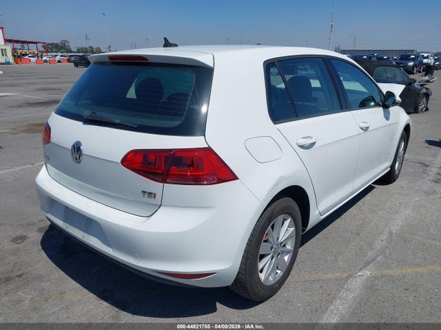 2016 Volkswagen Golf Tsi S 4-door მანქანა იყიდება აუქციონზე, vin: 3VW117AU7GM034775, აუქციონის ნომერი: 44821755