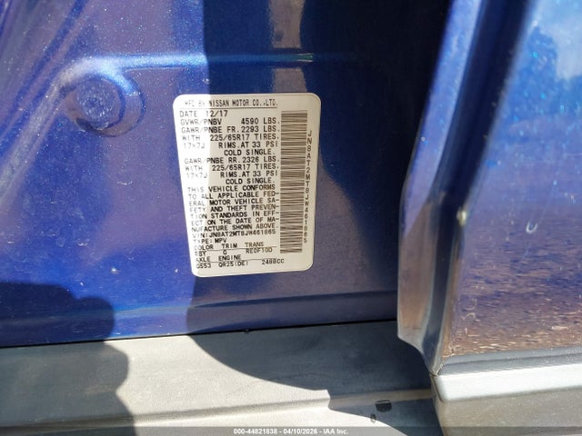 Nissan ROGUE SV 2018 JN8AT2MT8JW461865 Image 9