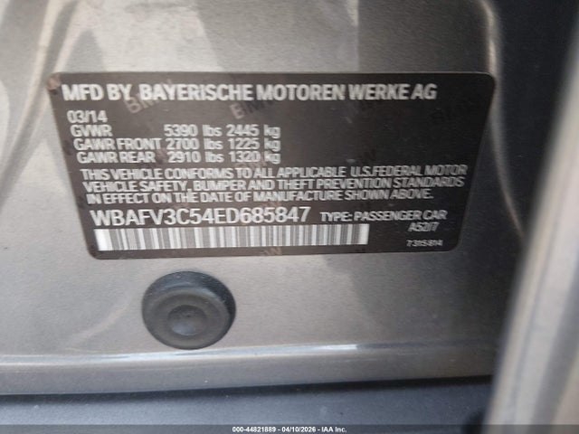 BMW 535d Xdrive 2014 WBAFV3C54ED685847 Image 9