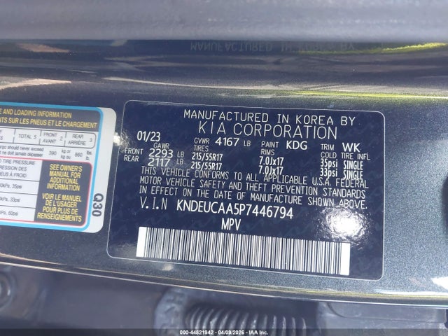 Продаж на аукціоні авто 2023 Kia Seltos S, vin: KNDEUCAA5P7446794, номер лоту: 44821942