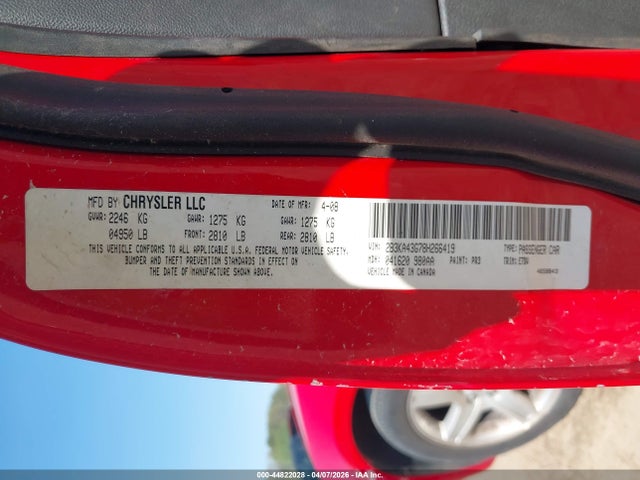 2008 DODGE CHARGER 2B3KA43G78H266419 Photo 8