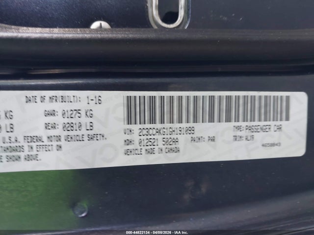 2016 CHRYSLER 300C 2C3CCAKG1GH191099 Photo 8