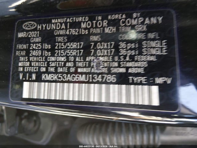 KM8K53AG6MU134786 Hyundai Kona Electric Ultimate