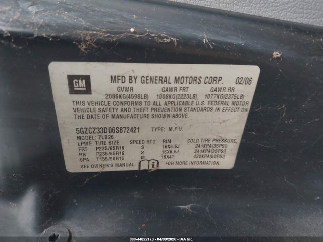2006 SATURN VUE 5GZCZ33D06S872421 Photo 8