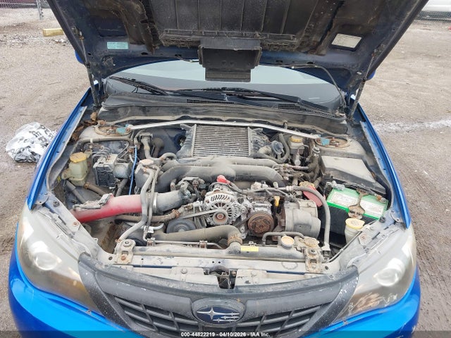 2008 Subaru Impreza Wrx მანქანა იყიდება აუქციონზე, vin: JF1GE75658G513999, აუქციონის ნომერი: 44822219