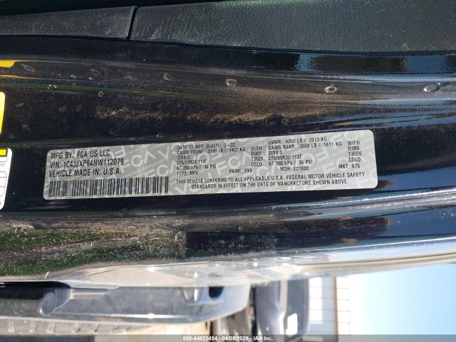Aukcja sprzedaży 2022 Jeep Wrangler 4xe Unlimited High Altitude 4x4, vin: 1C4JJXP64NW112079, numer aukcji: 44822454