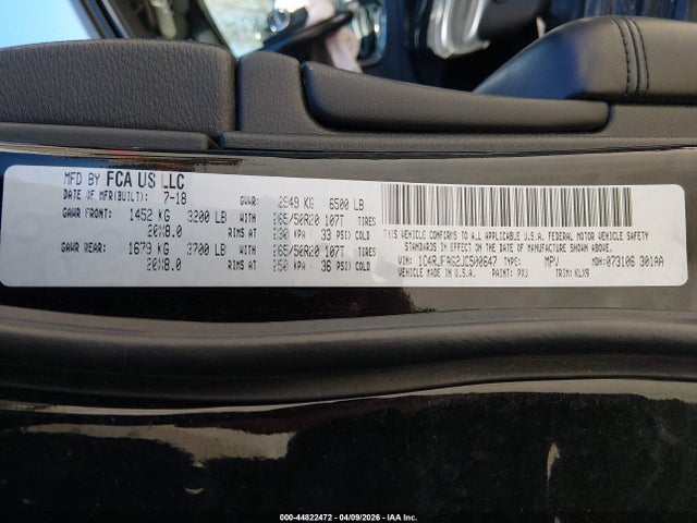 Продажа на аукционе авто 2018 Jeep Grand Cherokee Altitude 4x4, vin: 1C4RJFAG2JC500647, номер лота: 44822472
