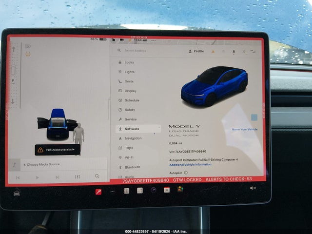Aukcja sprzedaży 2026 Tesla Model Y Long Range Launch Series/premium All-wheel Drive, vin: 7SAYGDEE1TF409840, numer aukcji: 44822697